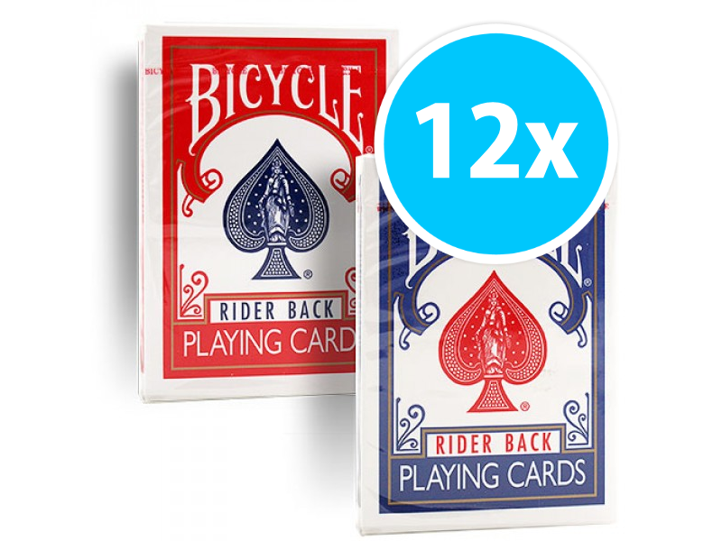 NEU Bicycle 808 Rider Back rote Spielkarten VORDERSEITE LEER 